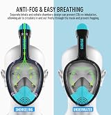 G2RISE SN01 Full Face Snorkel Mask with Detachable Camera Mount view 4