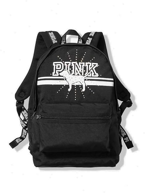 victoria's secret pink campus backpack pure black