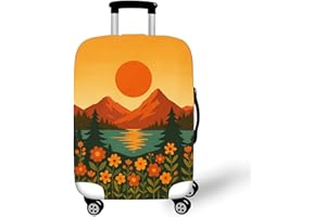 Travel Luggage Cover, Suitcase Protector Cover Trolley Luggages Case, Washable Elastic Dustproof Travel Protective Case for 2