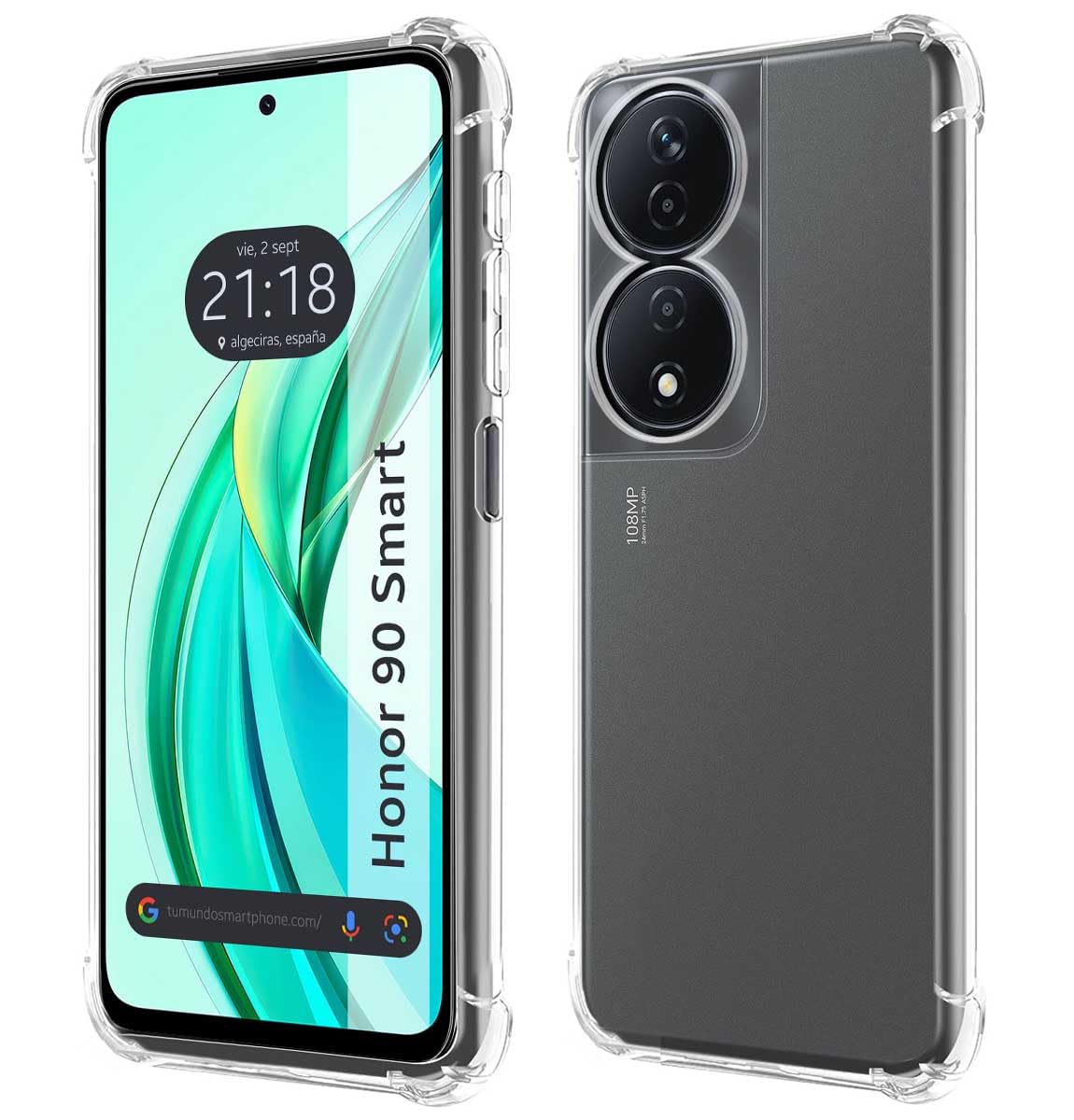 Transparent Anti-Shock Silicone Case for Huawei Honor 90 Smart 5G