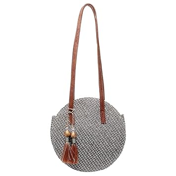 woven tassel bag