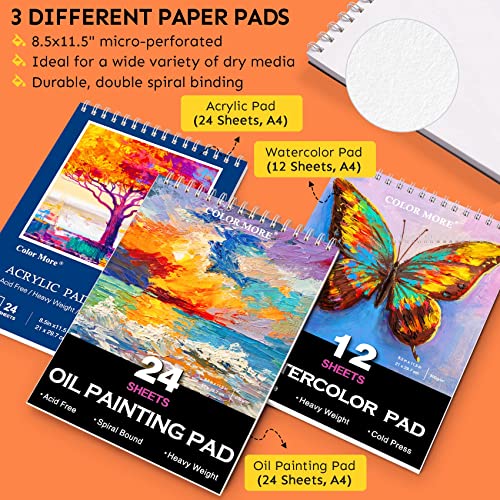 152 Pcs Deluxe Artist Painting Set with Upgraded French Easel,Acrylic