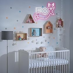 Fox Cute LED Neon Sign For Home Bedrooms Children's