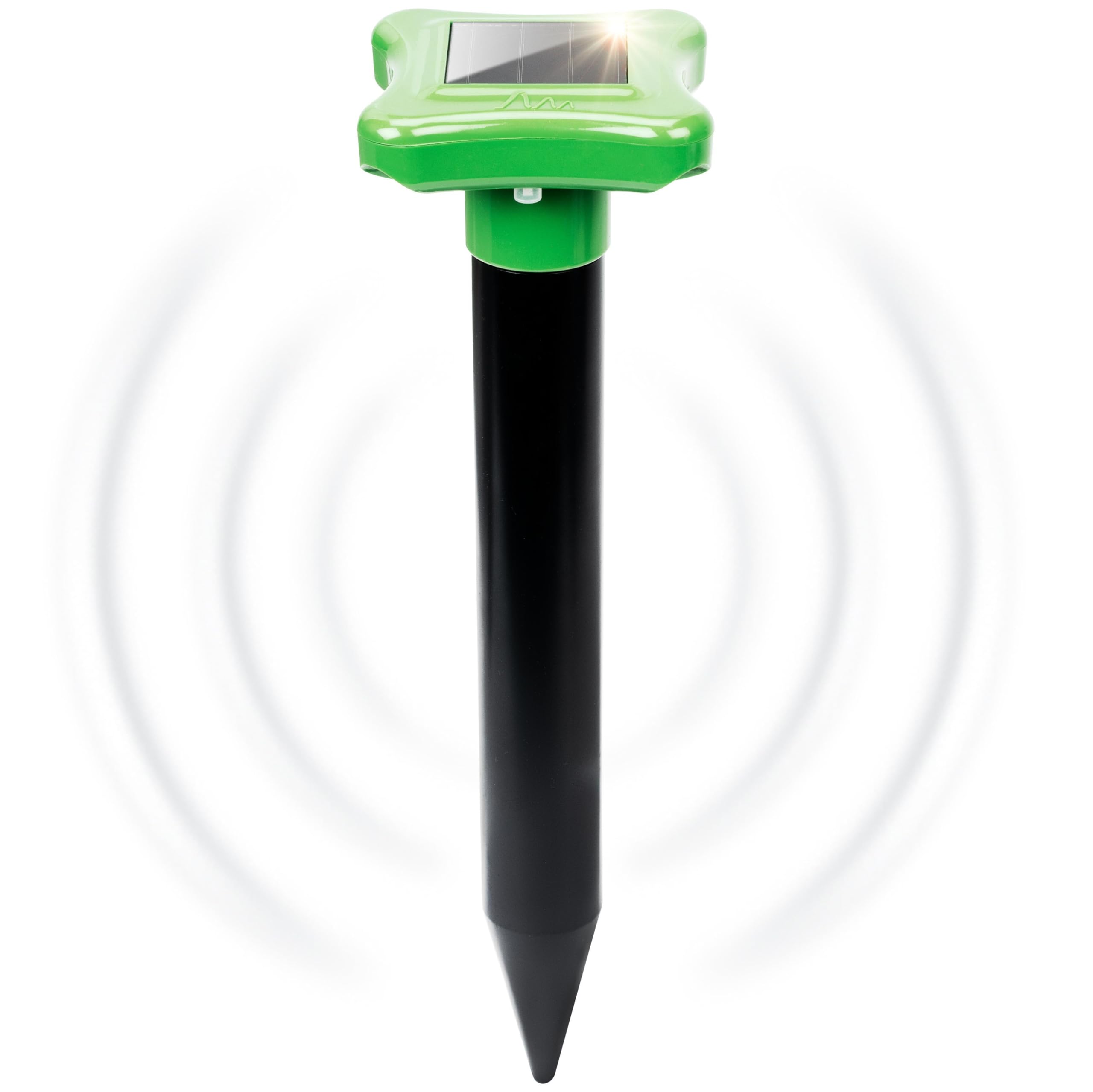 Gardigo 70028 - Solar Mole Vole Gopher Repeller; Sonic Pulses; Mole and Vole Deterrent