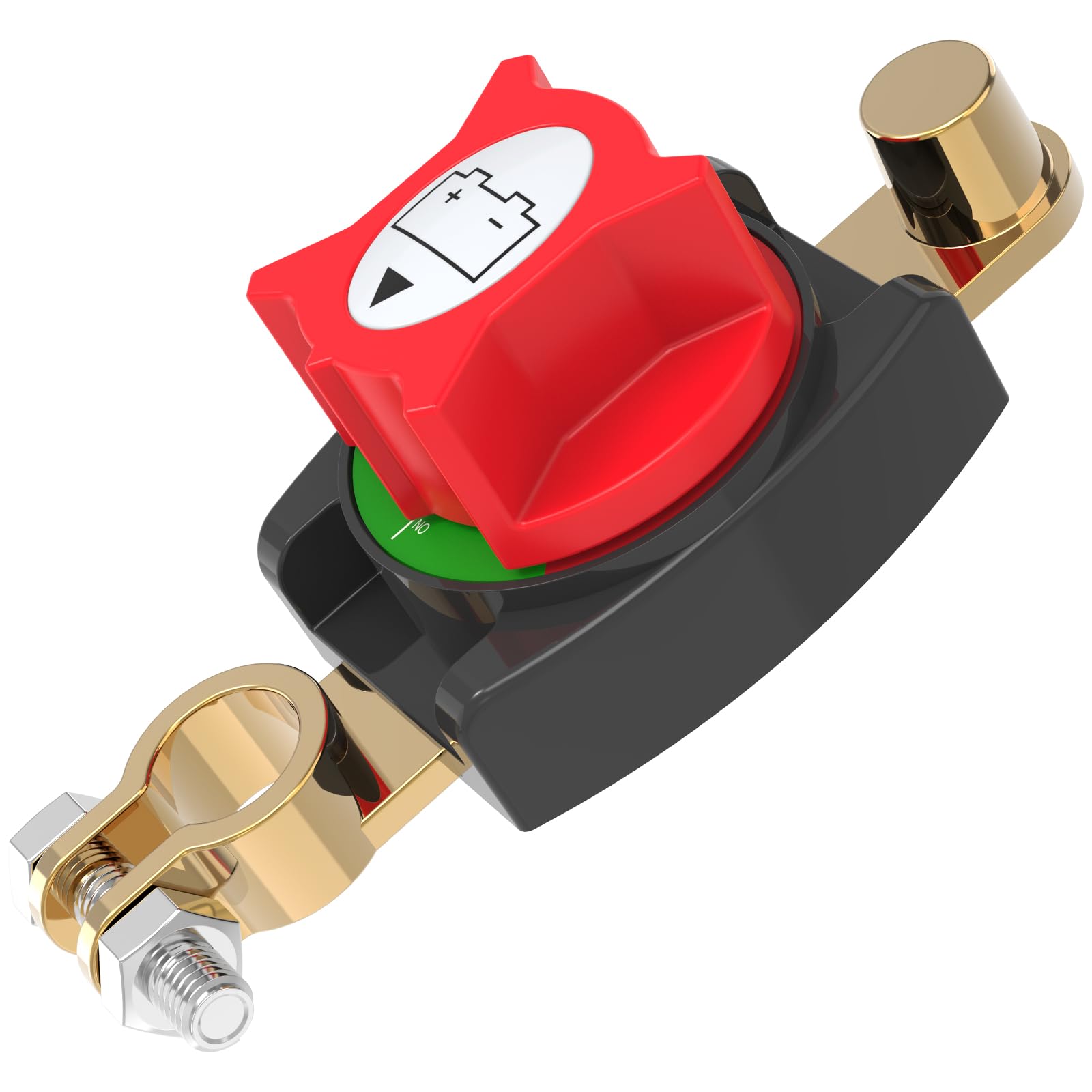 Photo 1 of **MAJOR DAMAGE**
Malictele Top Post Battery Disconnect Switch 275A Heavy Duty On/Off Battery Power Cut Off Switch 12V-48V for Automotive, RV, Marine, Truck, Boat(2025 New)