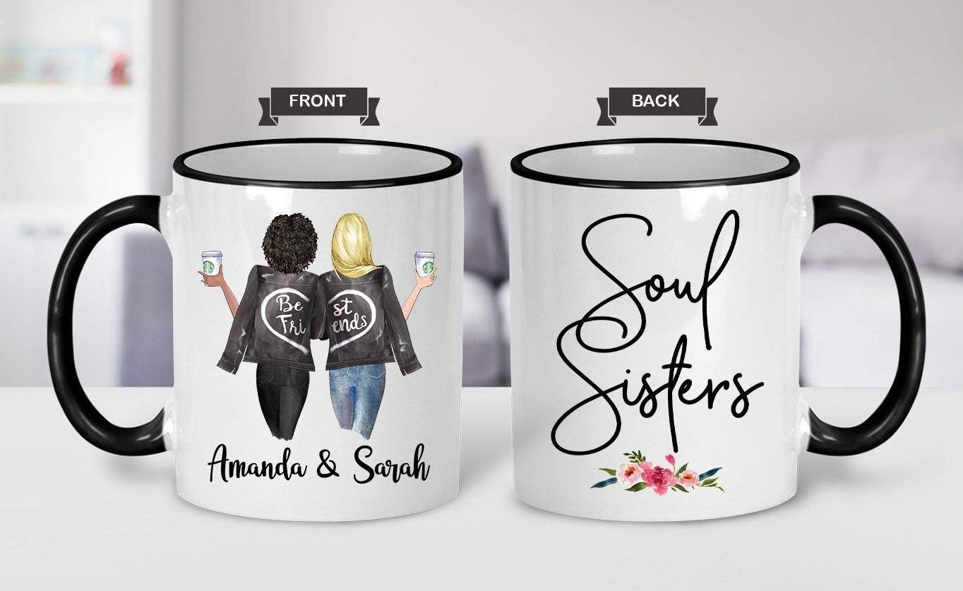 Custom Best Friend Mug Soul Sisters Mug Best Friend Mug BFF Gift Coffee Mug Personalized Best Friend Gift BFF Mug Bestie Gift Only One Mug