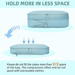 BAGAIL 4 Set/6 Set/8 Set Compression Packing Cubes