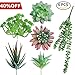 AmyHomie 15 Bundles Artificial Flowers Outdoor UV Resistant Faux Flowers No Fade Fake Plastic Plants Garden Porch Window Box Decorating ( Purple )…