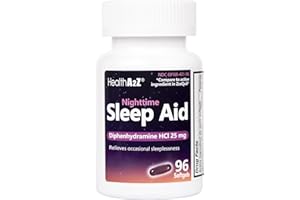 HealthA2Z Sleep Aid, Diphenhydramine HCl 25mg Softgels, Supports Deeper, Restful Sleeping, Non Habit-Forming (96 Softgels)