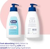 E45 Daily Lotion 400 ml for All Skin Types Hydrating Non Greasy Moisturiser view 2