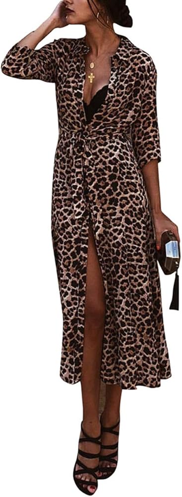 leopard print bandage dress