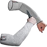Evridwear Protective Arm Sleeves Cut Resistant Farmers Sleeves for Men Work, Gardening, Farming, Arm Protectors for Thin Skin and Bruising (Large, No Thumb Hole)
