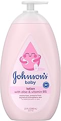 Johnson's Baby Lotion with Coconut Oil, Aloe Vera & Vitamin B5, 72 HR Hydration, Skin Moisturizer, Hypoallergenic, Safe for N