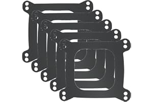 TNJPSEK 5 Pcs Square Bore 4BBL Carburetor Mounting Gaskets, Carburetor Base Gaskets Compatible with Holley 4150 4160 Edelbroc