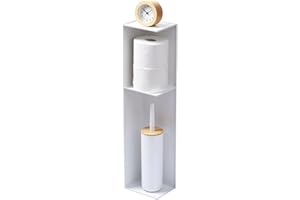 Yamazaki Home Organizer Steel | Toilet Paper Stocker, One Size, White