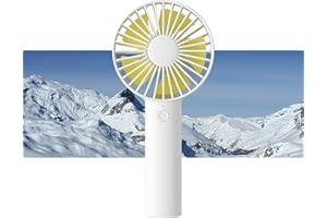 JISULIFE Handheld Mini Fan, Portable and Small with 3 Speeds, USB Rechargeable Battery Operate for Outdoor, Indoor, Makeup, C