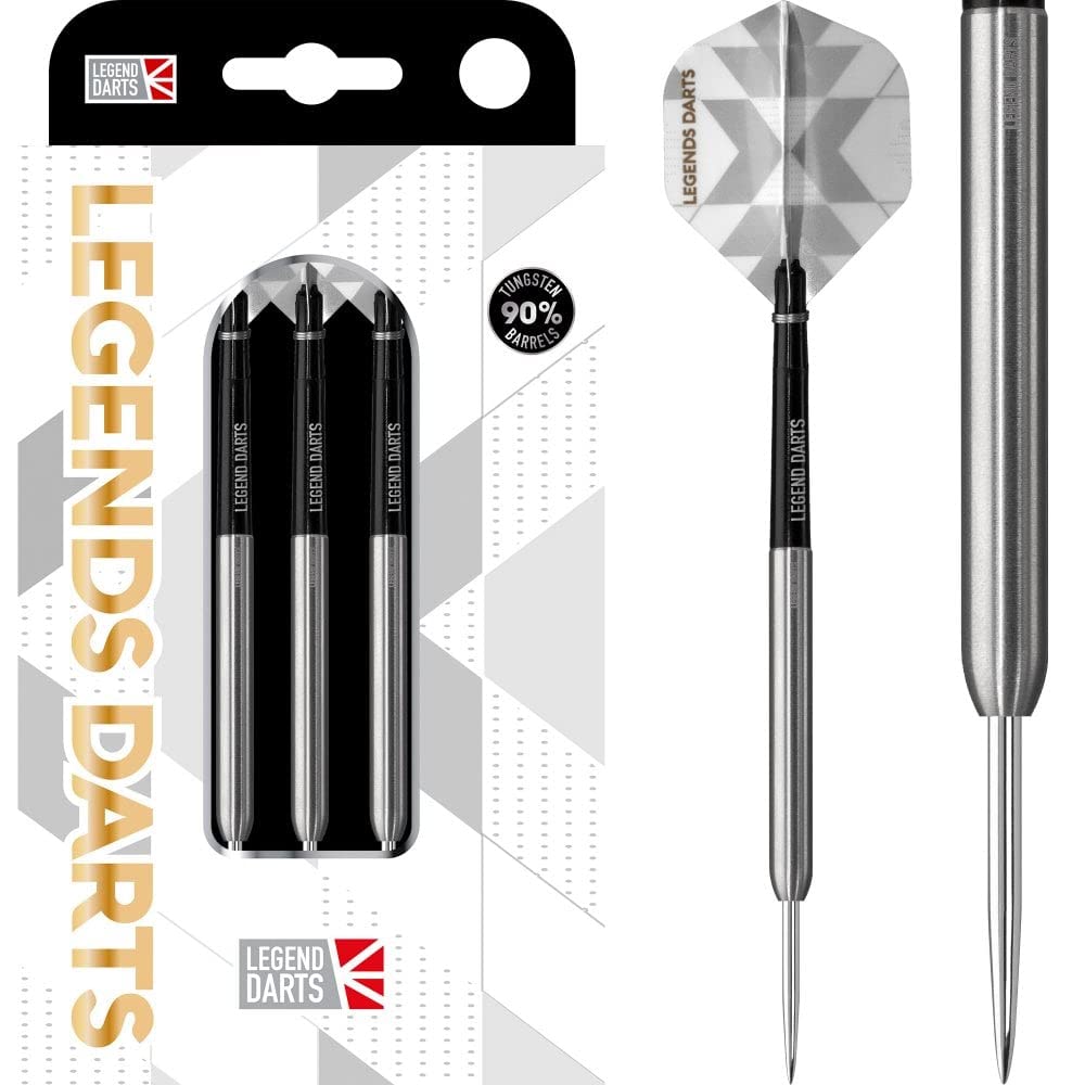 Legend Darts D2876 | Pro Series | Smooth Premium 90% Tungsten Steel Tip Dart Set | 24g