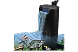 JACKSUPER Aquarium Internal Filter for 3 to 20 Gallons Small Fish Tank Turtle Tank Reptiles Shrimp Amphibian Frog Cichlids Newt(Aquarium filter)