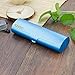 Aluminum Eyeglasses Case,EZESO Hard Shell Matte Elegant Frosted Slim Light Metal Spectacles Box For Small Frames (Blue)