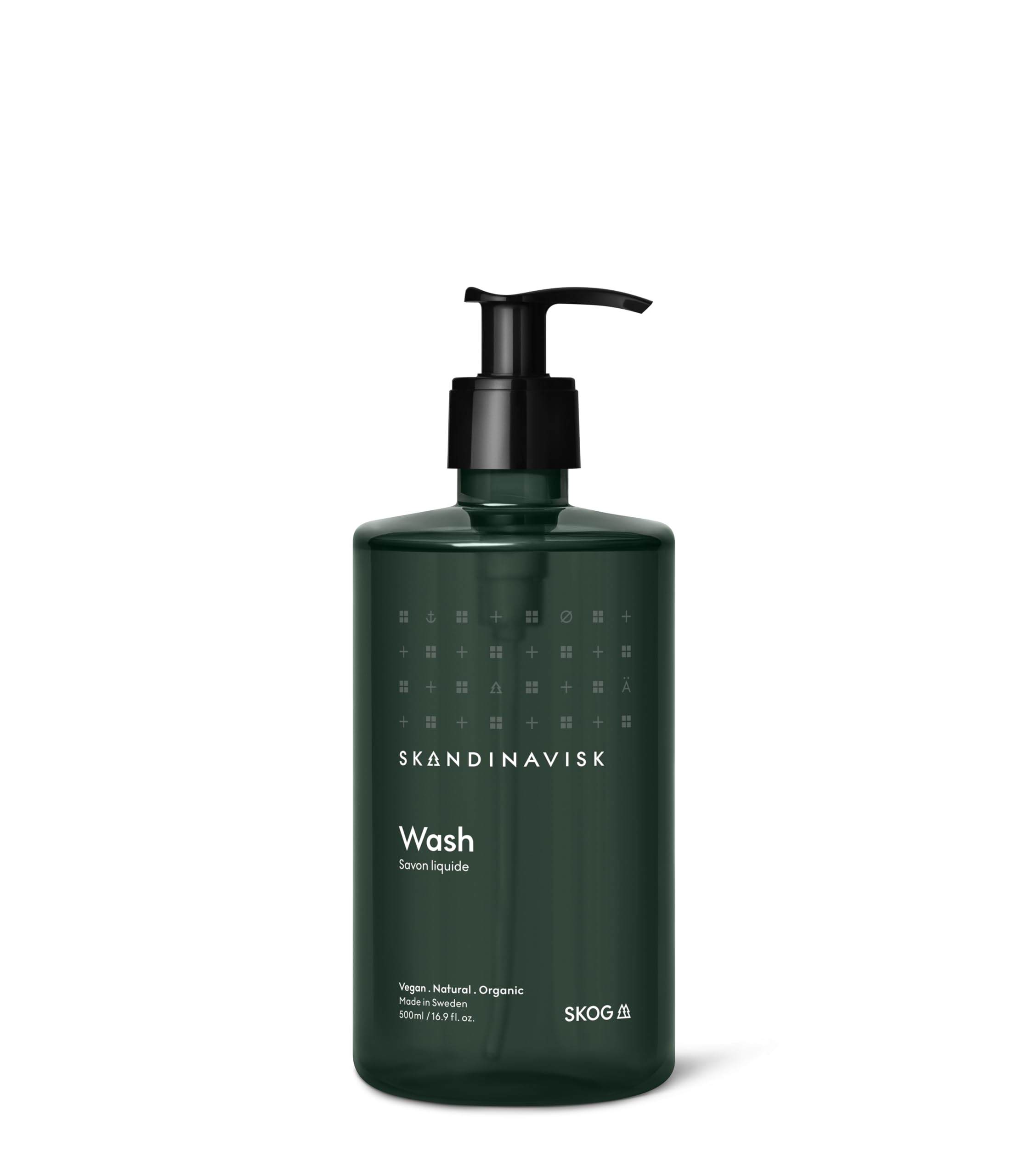 Skandinavisk Wash SKOG ‘Forest’ Scent notes: Pine needles and fir cones, birch sap and woodland lily of the valley, 500ml