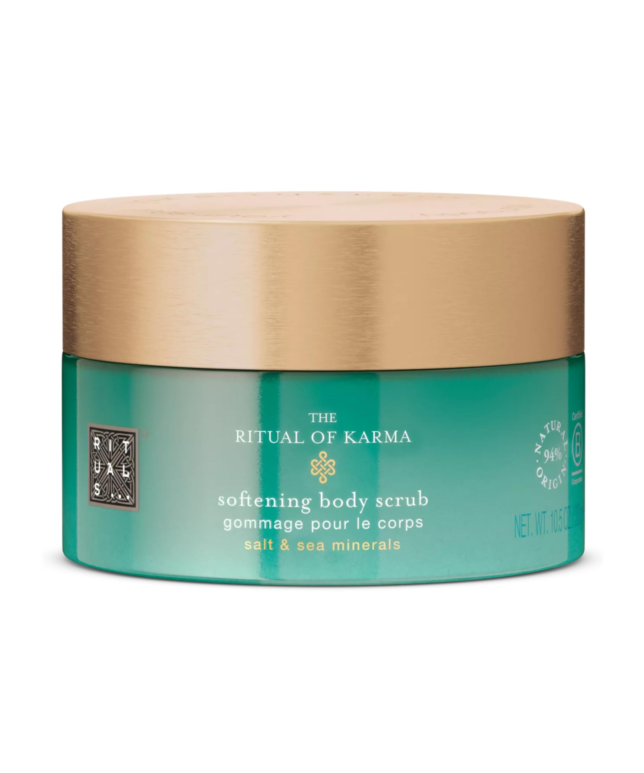 RITUALS Body Scrub The Ritual of Karma - Body Salt Scrub Made with Sea Salt and Sea Minerals - Made from 94% Natural Origin Ingredients - 300g