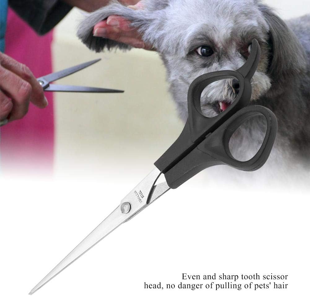 Oumefar Pet Hair Scissor Dog Cat Light Weight Grooming Shear Straight Scissors with Professional Thinning Blade for Pet Groomers(Straight Scissor) - Image 4
