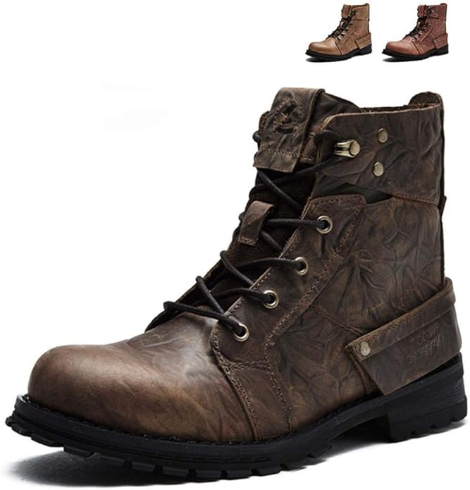Casual Leather Boots Martin Boots Men’s Ankle Boots Men’s Fashion Shoes