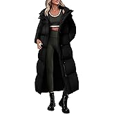 PRETTYGARDEN Women's Winter Long Puffer Coats Hooded Zip Up Casual Thickened Down Jackets Trendy Warm Clothes Outerwear
