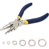 Coolrunner 6 In 1 Wire Looping Pliers With Anti Slip Handle | Bail Making Pliers for Jewelry Making Wire Bending Tool for Bending 3-10mm Bails, Loops, Hooks, Jump Rings