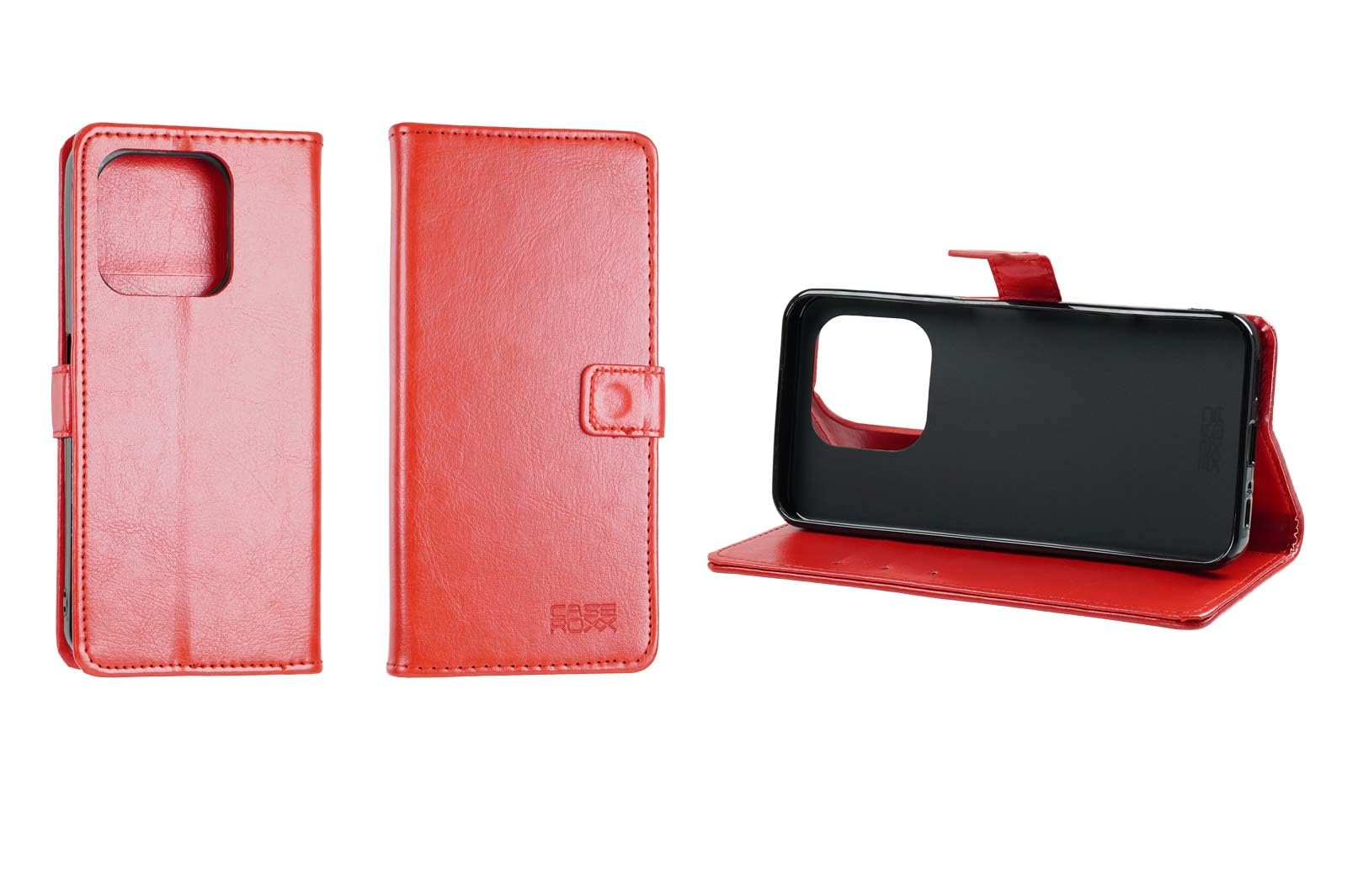 caseroxx Bookstyle-Case for Emporia Smart 6 / ME.6, Cover, faux leather, red, Card Slots & Magnetic Closure