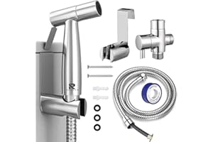 Roccar Handheld Bidet Sprayer for Toilet, Spray Attachment with Hose for Feminine Wash, Baby Cloth Diaper Washer, Stainless S