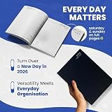Karrma 2026 A4 Day to Page Diary Black Hardback with Ribbon Marker view 2