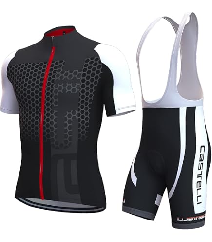 Maillot Cyclisme Homme Séchage Rapide - Tenue VTT Respirante Et Légère Avec Rembourrage - Ensemble Sport Pour Vélo Route