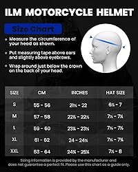 ILM Mips Motorcycle Full Face Helmet Pinlock Insert