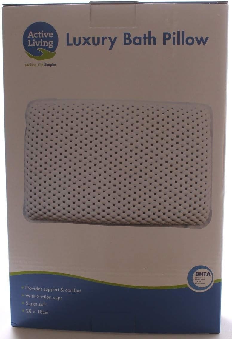 Other ® Waterproof Bath Pillow Cushion Headrest with Suction Cups Ergonomic Luxury 4D design (White) - Image 5