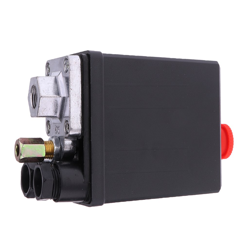 Un-trou Pressostat Pour Compresseur á air Controle Valve 175PSI 240V Noir Autres