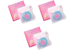 Cocofloss Woven Dental Floss, Dentist-Designed Oral Care, Strawberry Scent, Waxed, Expanding, Kid-Friendly String Floss with Coconut Oil, 3 Spools (33 yd Each)