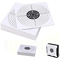 Pop Resin 100 Pack - Air Shot Paper Targets - 5.5 by 5.5 - Fits Gamo Cone Traps and Metal Box BB Catcher Target Holder Pellet