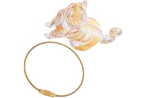 CATIEBYE Transparent Pet Hair Memorial Organizer Keychain Capsule Keepsake Pendant for Cat Hair Storage for