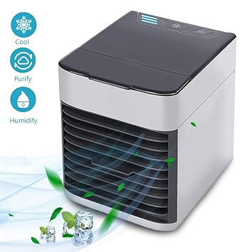 Mini Luftkühler, Neu 2019 3 in 1 Air Cooler Mobile Luftkühler Klimaanlage Luftkühler, Luftbefeuchter und Luftreiniger, Super 
