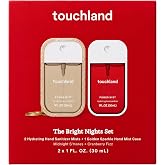 Touchland Special Edition Bright Nights Hand Sanitizer Spray Gift Set | TSA ready Power Mist with skincare benefits. Giftable &amp; collectible set with a bag charm case and Berry Bliss scent.
