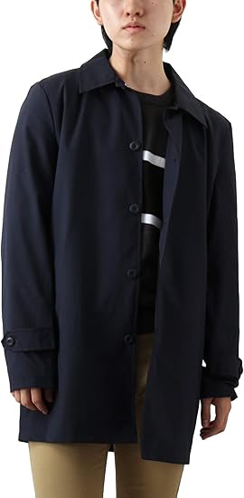 Amazon Repido リピード ステンカラーコート コート アウター メンズ 防風 スプリングコート ステンコート ネイビー A Xlサイズ コート ジャケット 通販