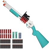BIU BLASTER 34-Inch Shell Ejecting Foam Blaster Shotgun with 14 Shell Casings 50 Foam Darts Realistic Pump-Action Shotgun for