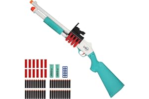 BIU BLASTER 34-Inch Shell Ejecting Foam Blaster Shotgun with 14 Shell Casings 50 Foam Darts Realistic Pump-Action Shotgun for