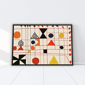 signwin Framed Canvas Wall Art Colorful Geometric Canvas...