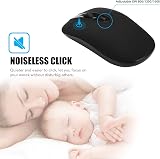 cimetech Wireless Mouse Silent Slim Portable 2.4G Laptop PC Mac 800-1600 DPI view 3