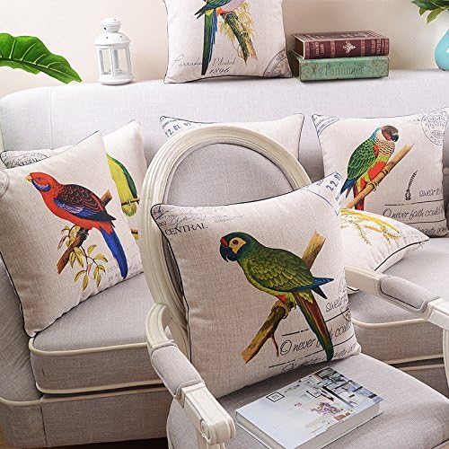 JinRou Casual fashion Birds cotton pillow cushion decoration cute 18x18 of traditional Chinese painting "
