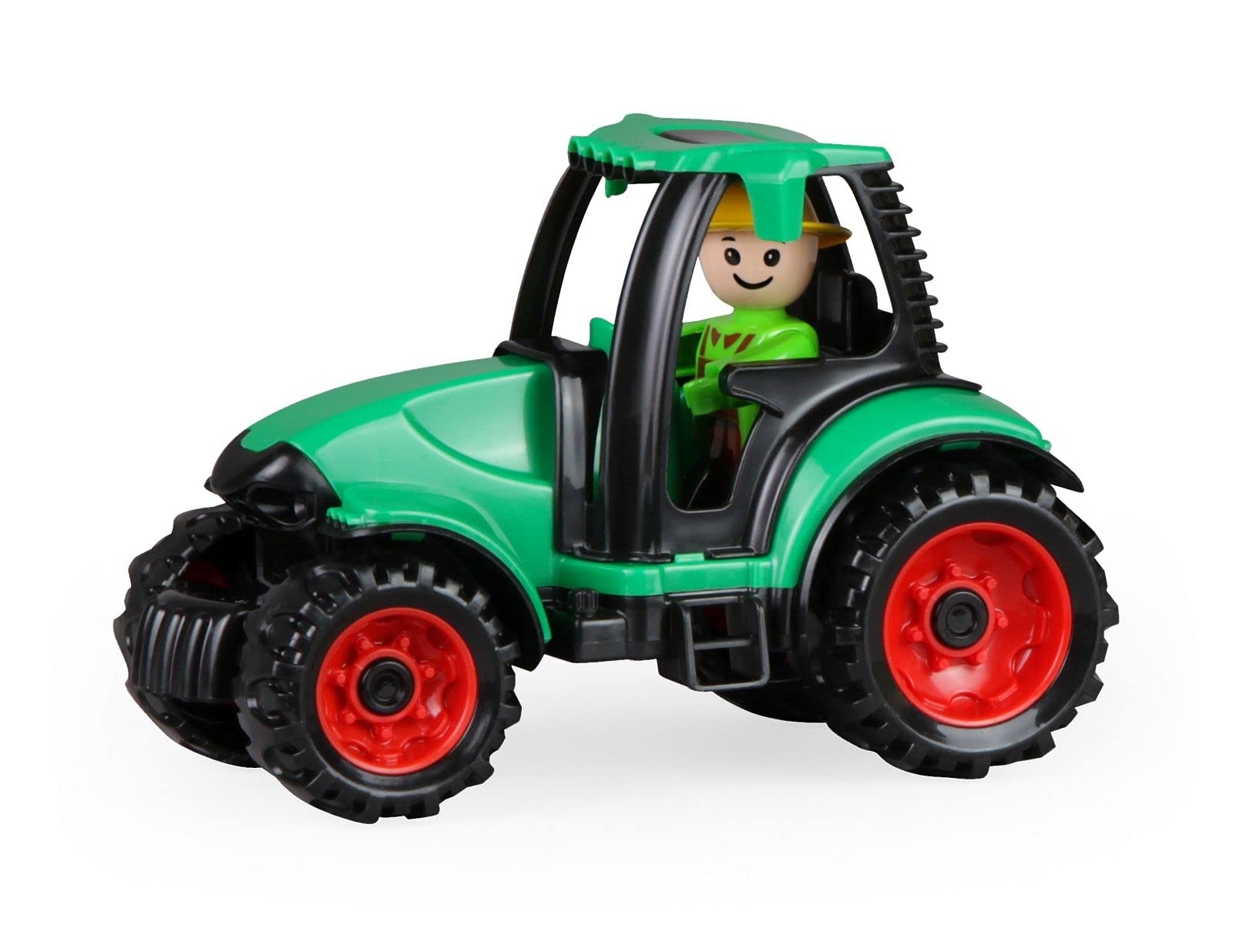 Lena 01624 - Truckies tractor, solid children's vehicle approx. 17 cm long, small farming toy tractor for children from 2 years of age, robust vehicle for sandbox, beach and children's room — image 1