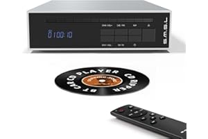SMSL PL20 HiFi CD Player for Home, Car Bl-ue-tooth CD Player, 2*CS43131 Decoding Chip CD Transport, Headphone Amplifier with 