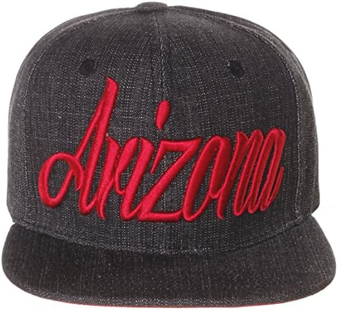 American Cities Snapback Arizona Script Flat Bill Denim Snap Back